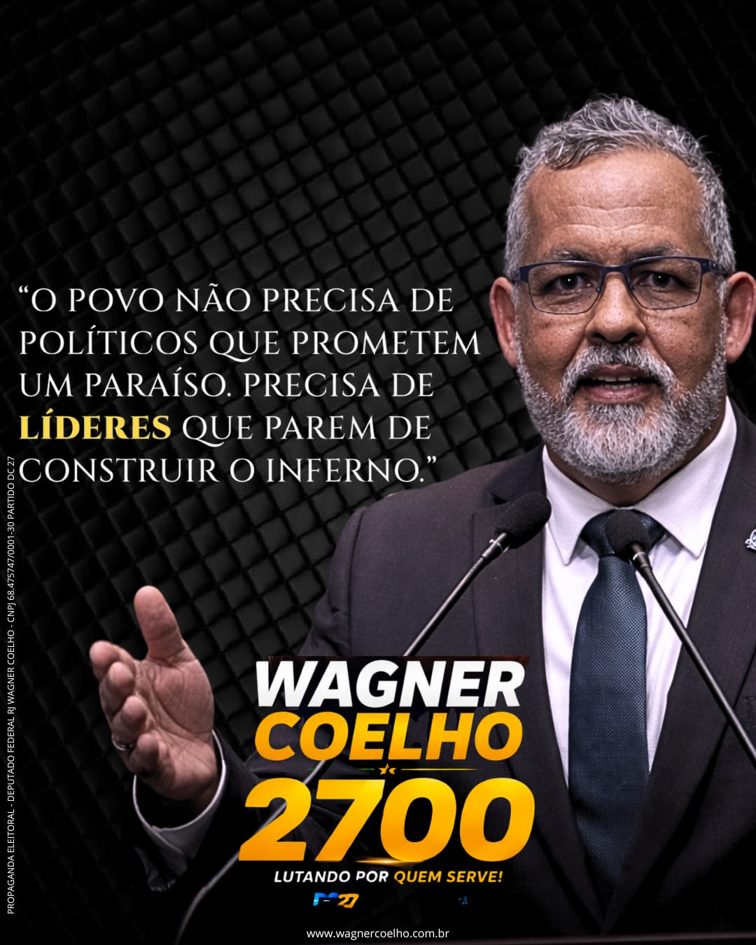 Santinho Oficial Wagner Coelho 2700